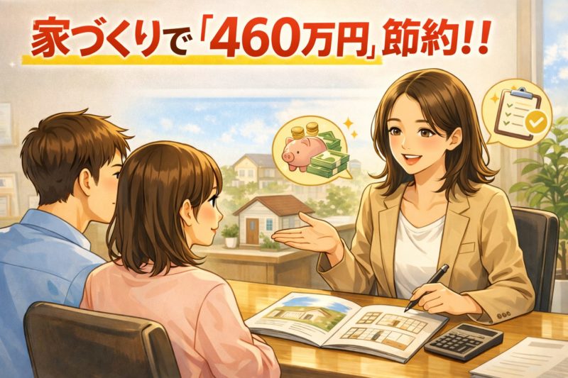 家づくりで460万円節約